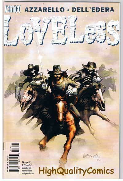 LOVELESS 16, NM+, Civil War, Brian Azzarello, 2005, more Vertigo in store