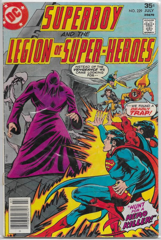 Superboy and the Legion of Super-Heroes   #229 GD Levitz/Sherman