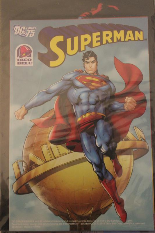 Taco Bell Kid?s Meals Premium: DC Comics 75th Anniversary 3-D Superman  NM Un...