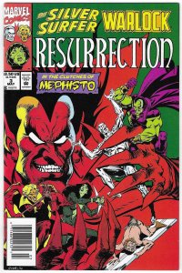 Silver Surfer/Warlock: Resurrection #3 Newsstand Edition (1993)