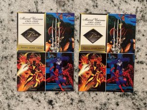 Two Sheets Of Uncut Marvel 94 Flair Comic Book Cards Phoenix Wolverine Venom RF8 