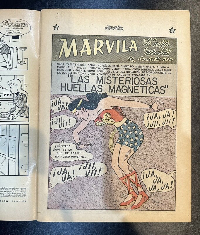 (1958) Wonder Woman Marvila #28 Mexican Edition! Golden Age Stories