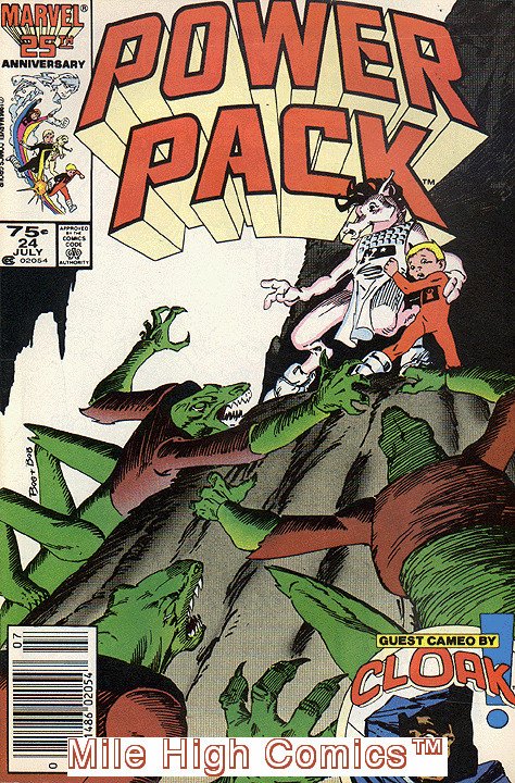 POWER PACK  (1984 Series)  (MARVEL) #24 NEWSSTAND Near Mint Comics Book