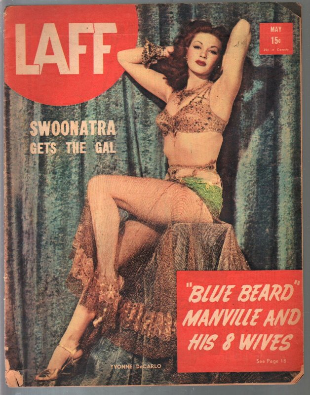 Laff  5/1940-Yvonne DeCarlo-showgirls-cheesecake-exploitation-cover girls-VG 