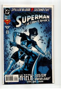 Action Comics #694 Newsstand Edition (1993) Superman