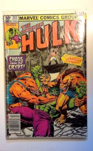 Incredible Hulk #257 1981 Marvel Newsstand Avengers Arabian Knight Comic