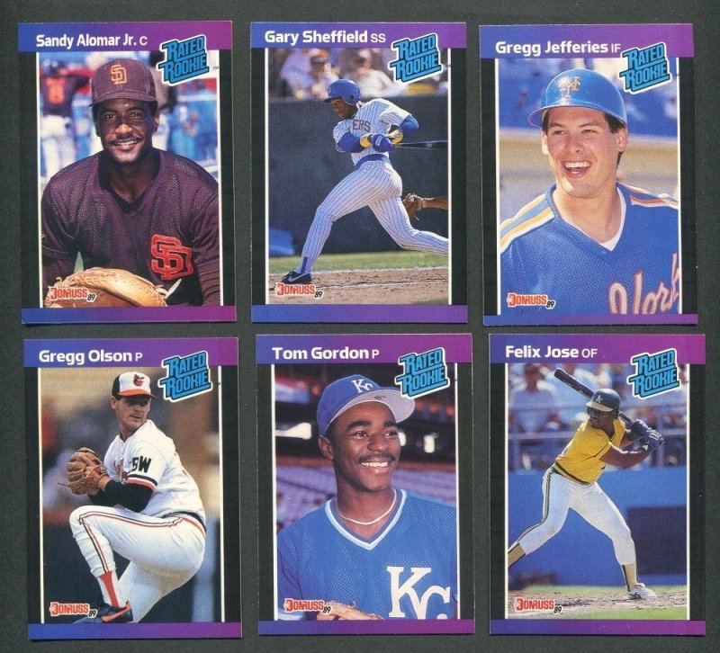 1989 Donruss Baseball Card Set(660) Ken Griffey Jr Rookie MINT