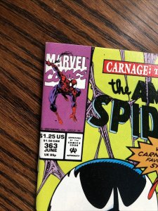 Amazing Spider-Man #363 PRIMO!! 1992 Marvel Carnage Venom NM