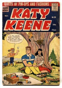 Katy Keene #34 1957- Archie Silver Age Comic Bill Woggon comic book