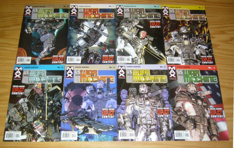 U.S. War Machine #1-12 VF/NM complete series - marvel max - iron man spin-off