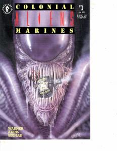 Lot Of 2 Comic Books Dark Horse Colonial Aliens Marines #1 and #4  MS9