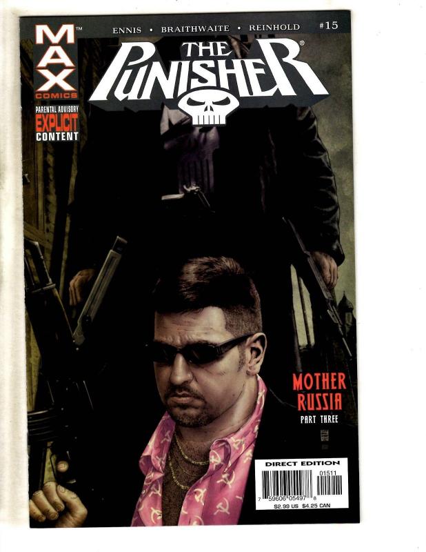 Lot Of 10 Punisher Marvel Comic Books # 15 16 17 18 19 20 21 22 23 24 CR35