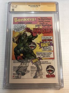 Web of Spider-Man(1987) #26 CGC 9.8 (SS) Signed Charles Vess ~ Marvel