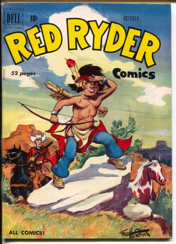 Red Ryder #87 1950-Dell-Fred Harman-Little Beaver-FN/VF