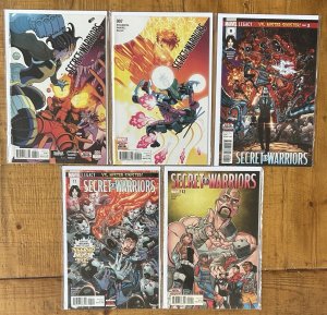 Secret Warriors #6,7,8,11,12 2017 Marvel Comics Lot NM