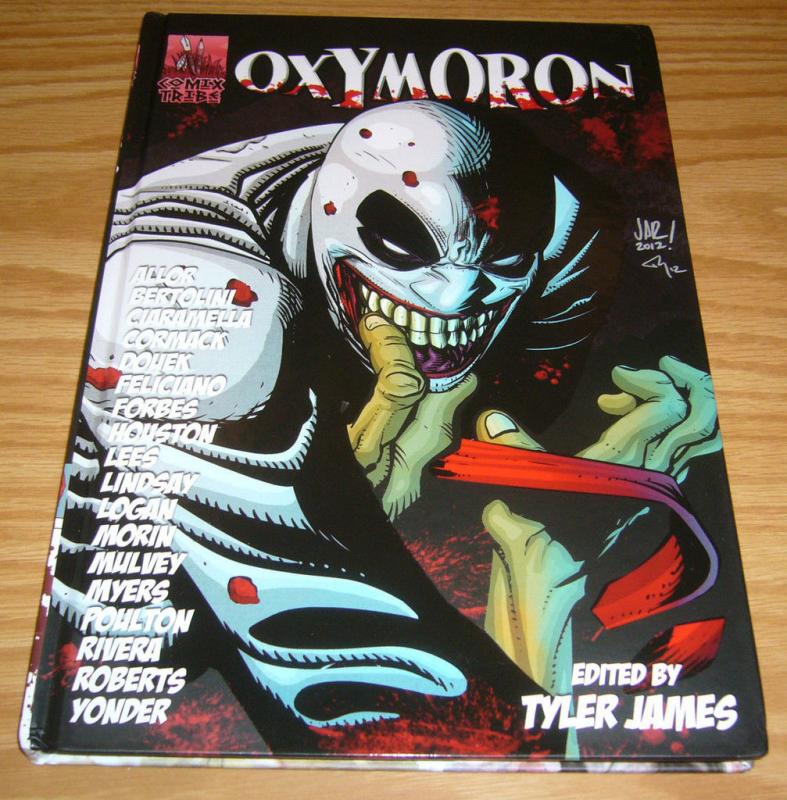 Oxymoron HC #1 VF/NM comix tribe - red ten SIGNED HARDCOVER 2012 super villain