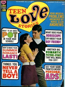 Teen Love Stories #2 1967-Warren-romance stories-marijuana feature-G/VG