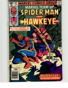 Marvel Team-Up #92 (1980) Hawkeye [Key Issue]
