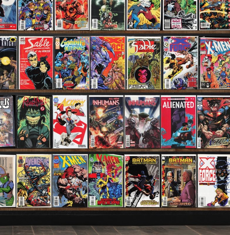 Huge Lot 130+ Comics with Cable, X-Men, Action Comics, Silver Surfer & More!