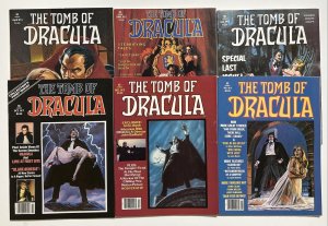 Tomb of Dracula Magazine #1–6 Complete Set Marvel (#4 is low grade)