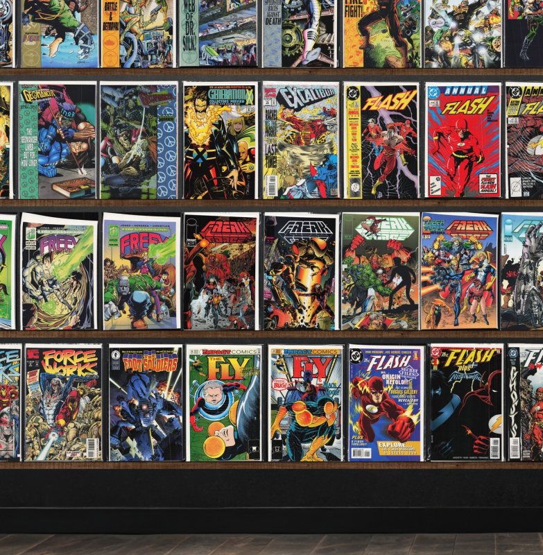 Huge Lot 150+ Comics with The Flash, Secret Weapons, Freex & More!