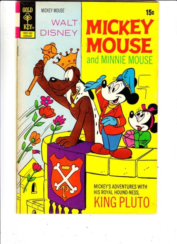 Mickey Mouse, Walt Disney's #134 (Feb-72) FN/VF Mid-High-Grade Mickey Mouse, ...