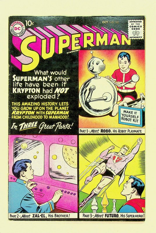 Superman #132 (Oct 1959, DC) - Fine/Very Fine