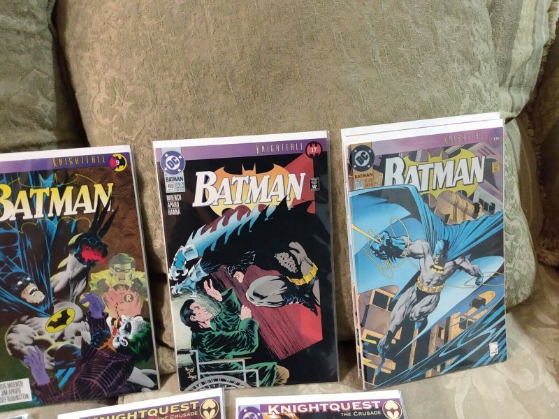 1993 Batman lot 494 495 496 499 500 502 506 reader Knightfall