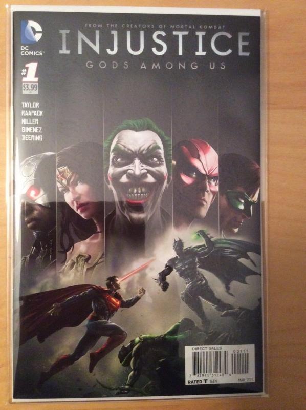 INJUSTICE GODS AMONG US 1, NM, 1ST PRINT, TOM TAYLOR, VIDEO GAME STORY