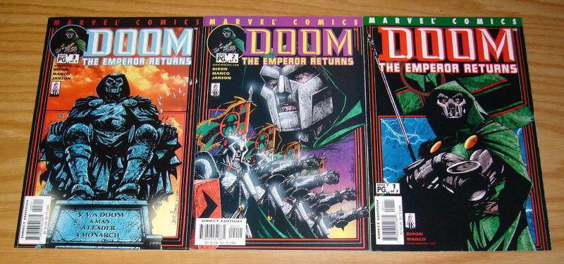 Doctor Doom: the Emperor Returns #1-3 VF/NM complete series - chuck dixon set 2