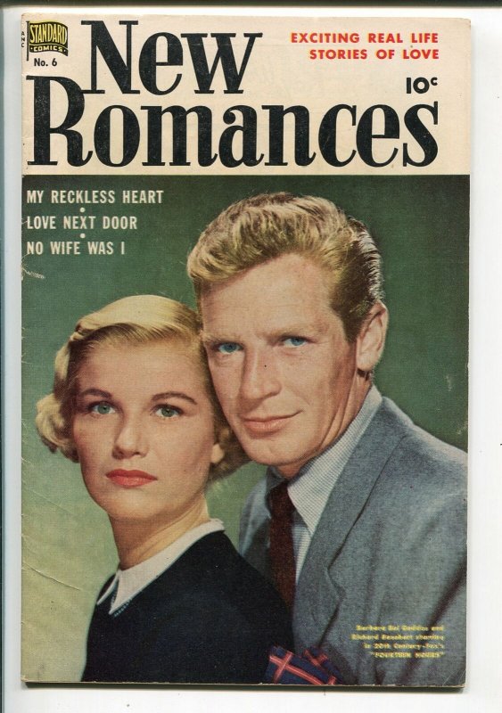 New Romances #6 1951-Barbara Bel Geddes-Richard Basehart-Ruben Moriera-FN