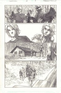 Avengers: The Initiative #25 p.3 - Detailed Pencils - 2009 art by Humberto Ramos