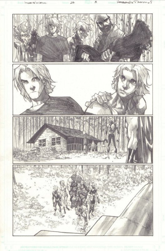 Avengers: The Initiative #25 p.3 - Detailed Pencils - 2009 art by Humberto Ramos