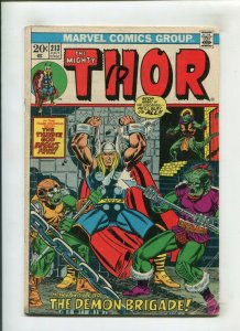 THOR #213 (4.0) DEMON BRIGADE!! 1973