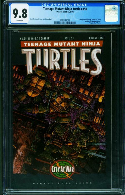 TEENAGE MUTANT NINJA TURTLES #50 CGC 9.8 -1992-2021122012