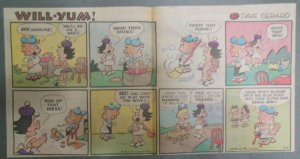 (16)  Will-Yum Sundays by Dave Gerardo from 1960 Size: 7.5  x 15 inches