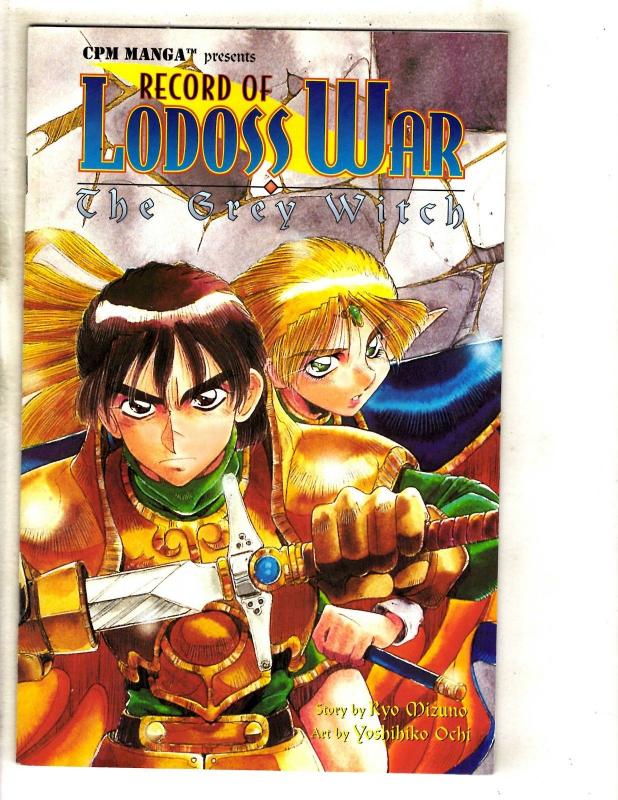 11 Record Lodoss War Comic Books CPM Manga #1 2 3 4 5 6 7 8 9 10 11 Gr Witch CJ7