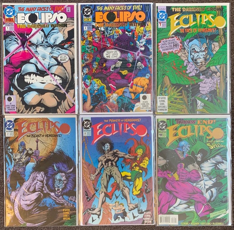 Eclipso #1,2,1,2,6,18 The Darkness Within The Face of Vengeance Darkness End lot