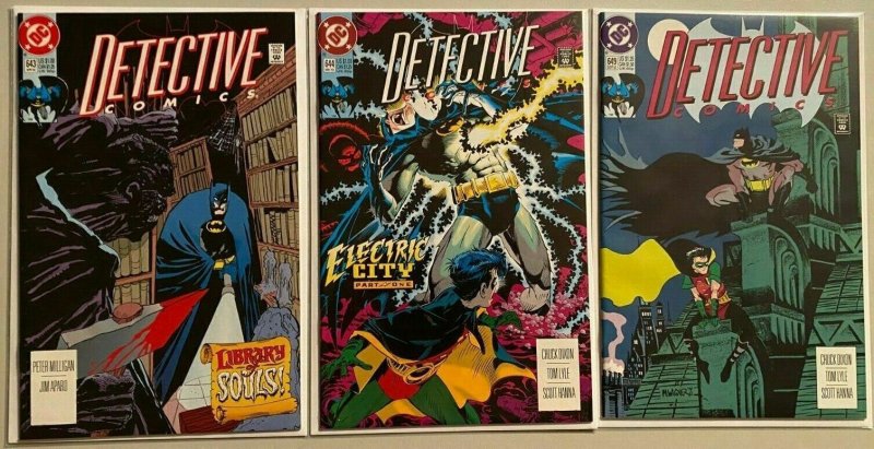 Detective comics lot from:#602-649 35 difference 8.0 VF (1989-92)