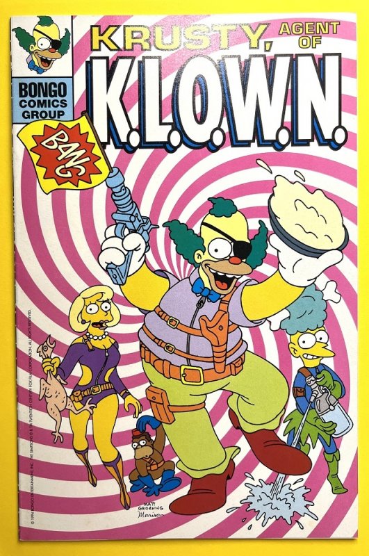 Simpsons Comics 3 FLIP BOOK KRUSTY KLOWN (1994)