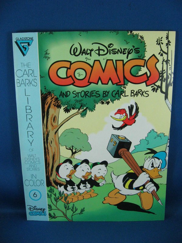 CARL BARKS LIBRARY OF WALT DISNEY COMICS STORIES IN COLOR 6 VF NM with Card