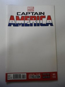 Captain America #1 Blank Cover (2013) VF Condition