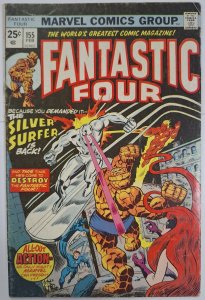 FANTASTIC FOUR 155 (Feb 1975)  SILVER SURFER VG  Len Wein,Rich Buckler