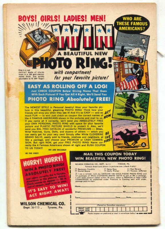 My Greatest Adventure #57 1961-DC Silver Age SCI-FI 1VG-