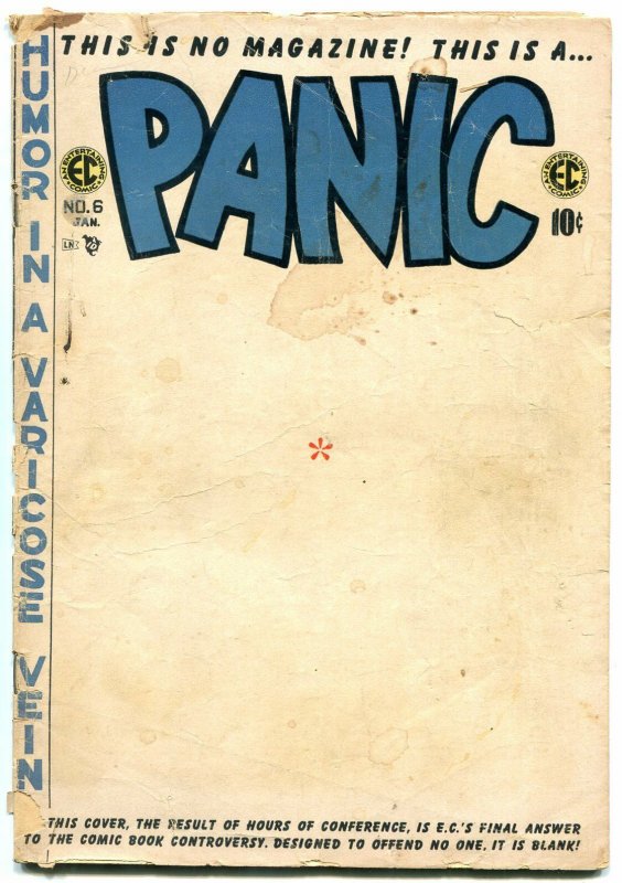 PANIC #6 1955-EC COMICS-HUMOR-GOLDEN AGE WOOD DAVIS ART FR 