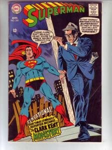 Superman #209 (Aug-68) VG Affordable-Grade Superman, Jimmy Olsen,Lois Lane, L...