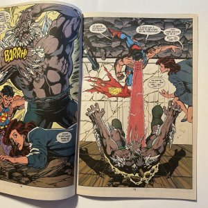 Superman 75 The Death of Superman! DC Comic Book White Pages!