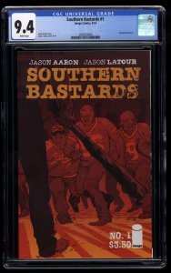 Southern Bastards #1 CGC NM 9.4 White Pages Wraparound Cover!