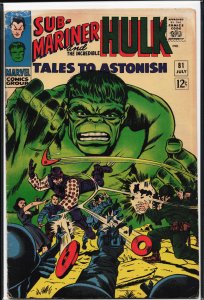 Tales to Astonish #81 (1966) Hulk [Key Issue]