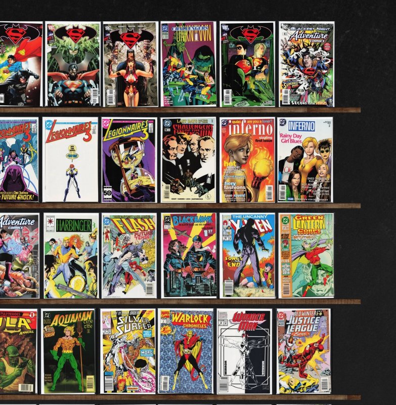 Huge Lot 150+ Comics with Adventure Comics, Superman / Batman & More!